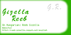 gizella reeb business card